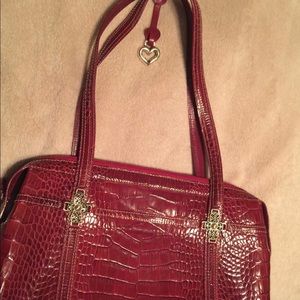 Red leather Brighton purse